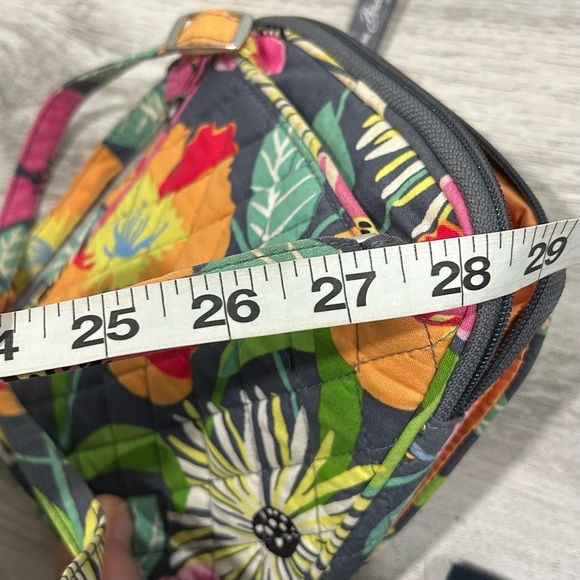 Vera Bradley Jazzy Blooms Bright Small Multi Compartment Crossbody Bag Purse - Picture 14 of 14